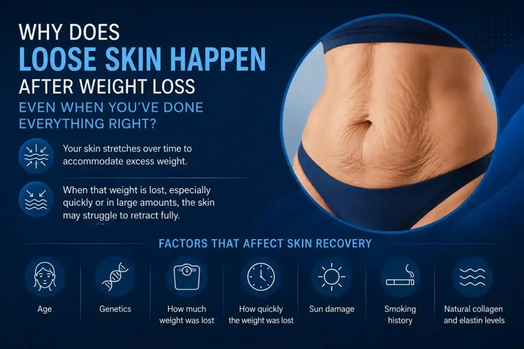 Why Does Loose Skin Happen After Weight Loss Even When You’ve Done Everything Right Wincanton?